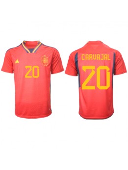 Spanien Daniel Carvajal #20 Replika Hemmakläder VM 2022 Kortärmad